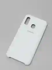 Белый чехол с бархатом внутри Samsung A20 / A30