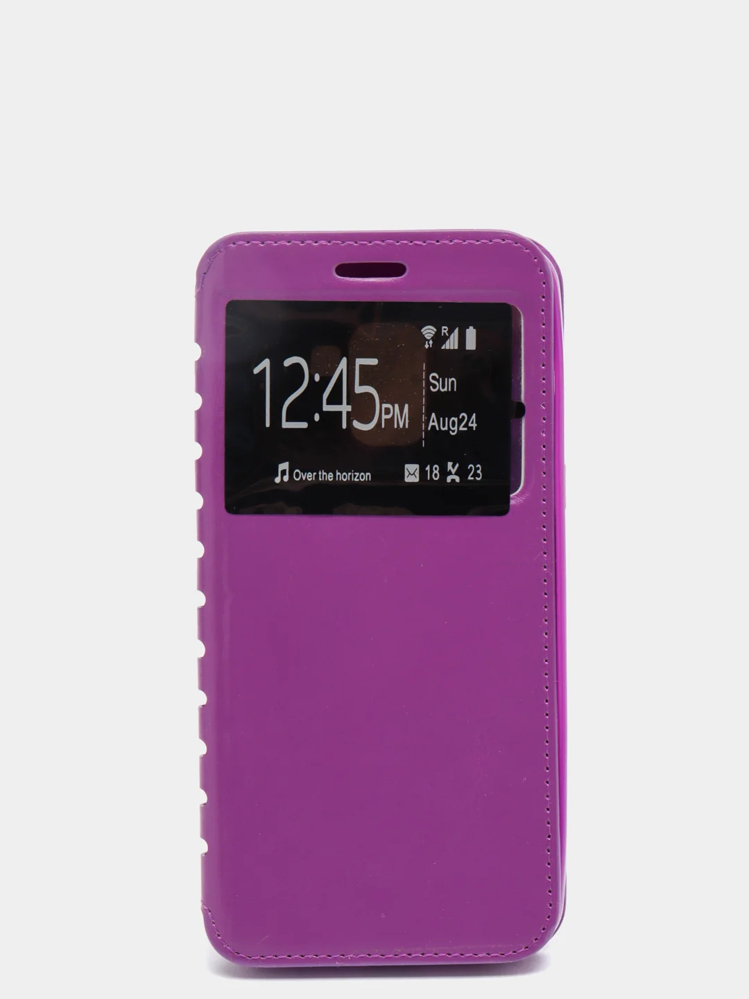 Фиолетовый чехол книжка SAMSUNG A8 2018