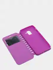 Фиолетовый чехол книжка SAMSUNG A8 2018