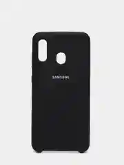 Черный чехол с бархатом внутри Samsung A20 / A30