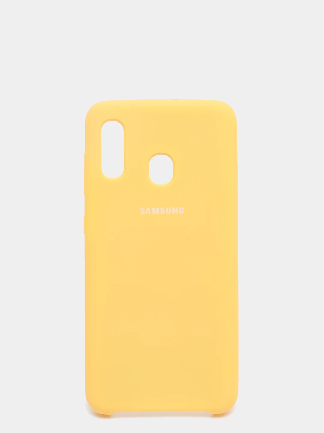 Желтый чехол с бархатом внутри Samsung A20 / A30