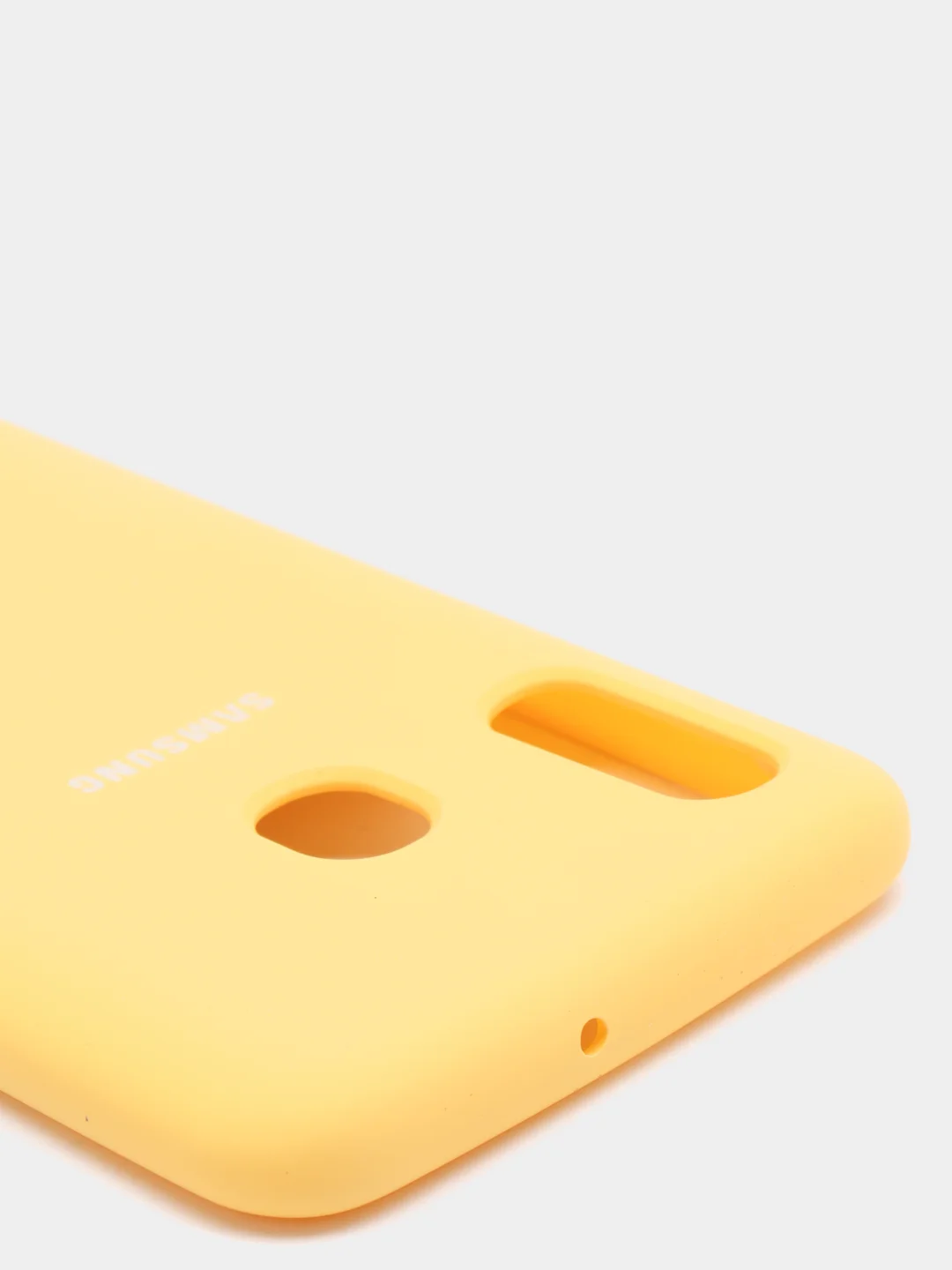 Желтый чехол с бархатом внутри Samsung A20 / A30