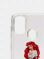 Алый чехол переливашка с жидкими блёсточками SAMSUNG M21