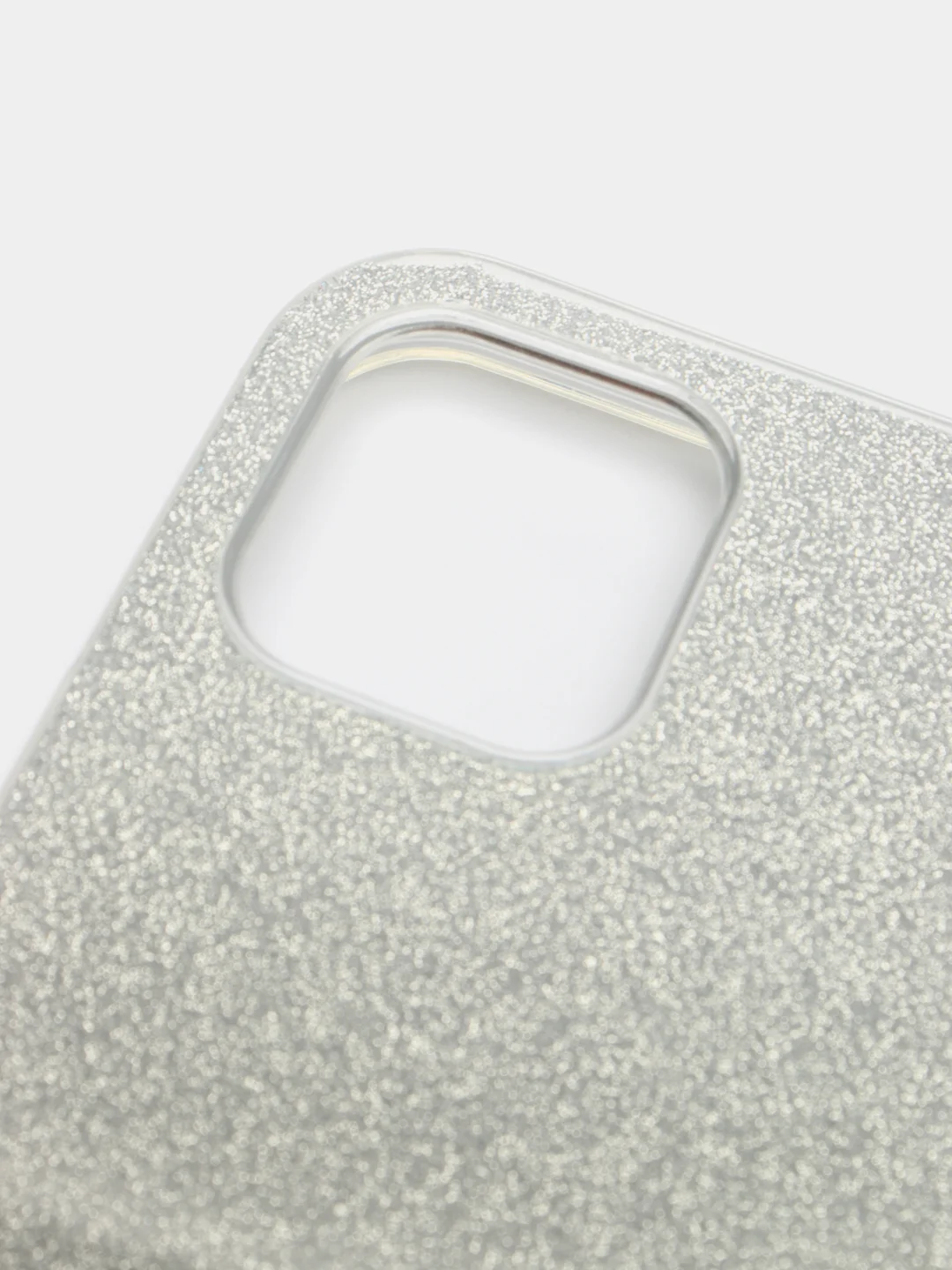 Серебряный чехол блестящий iPhone 12, 12 Pro