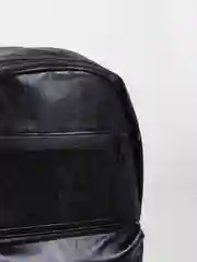 Угольный рюкзак унисекс из экокожи