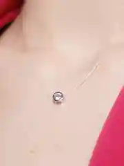 Бирюзовый подвеска на леске