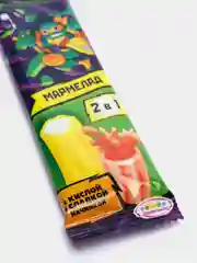 Кислые мармеладные палочки с джемом и пудрой "Черпешки ниндзя", 16 гр