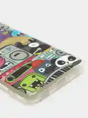 Тёмно-серый чехол для Samsung Galaxy A03 Core (Самсунг Галакси А03 Кор), силиконовый, с рисунком