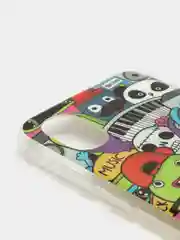 Тёмно-серый чехол для Samsung Galaxy A03 Core (Самсунг Галакси А03 Кор), силиконовый, с рисунком