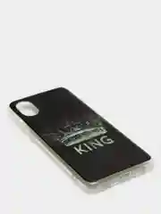 Серый металлик чехол для Samsung Galaxy A03 Core (Самсунг Галакси А03 Кор), силиконовый, с рисунком