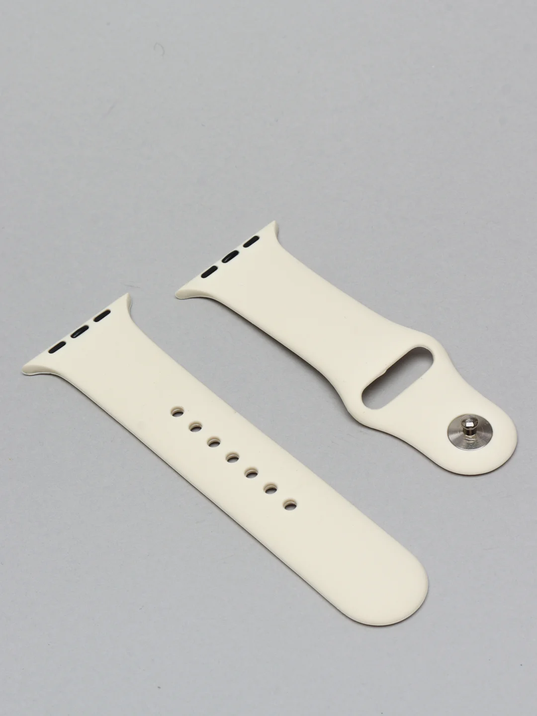 Кремовый ремешок, силиконовый, цветной, для Apple Watch, 38, 40, 42, 44, 45, 49 мм