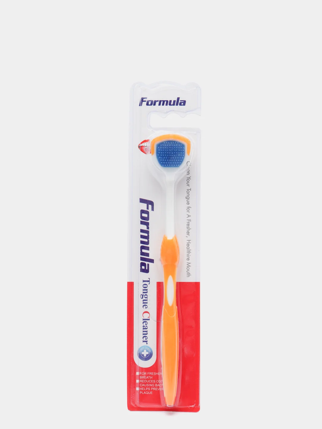 Оранжевый скребок щетка для языка FORMULA / Очиститель для языка
