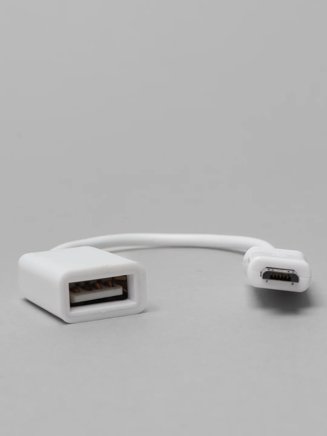 Белый otg переходник micro USB-USB, отг, адаптер, юсб для телефона и планшета