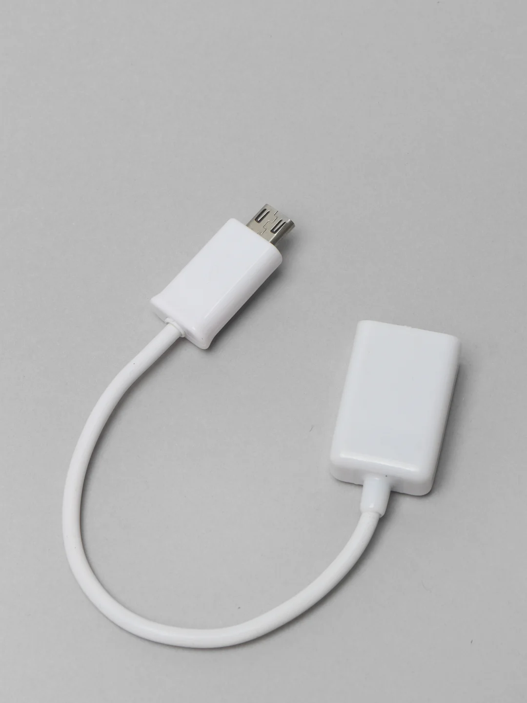 Белый otg переходник micro USB-USB, отг, адаптер, юсб для телефона и планшета