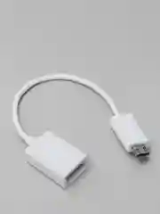 Белый otg переходник micro USB-USB, отг, адаптер, юсб для телефона и планшета