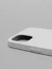 Белый чехол Silicone Case для iPhone 13 с закрытым низом