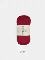 Вишнёвый пряжа Gazzal Giza 100% Мерсеризованный хлопок 50г 125м