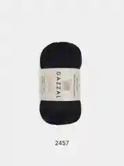 Черный пряжа Gazzal Giza 100% Мерсеризованный хлопок 50г 125м