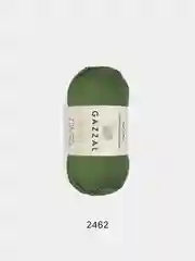 Хаки пряжа Gazzal Giza 100% Мерсеризованный хлопок 50г 125м