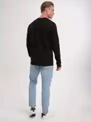 Черный лонгслив мужской, базовый BEJAMPER