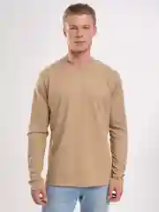 Шоколадный лонгслив мужской, базовый BEJAMPER