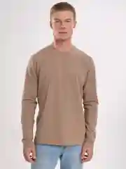 Шоколадный лонгслив мужской, базовый BEJAMPER