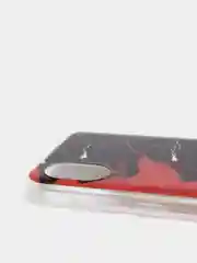Багровый чехол для Samsung Galaxy A03 Core (Самсунг Галакси А03 Кор), силиконовый, с рисунком