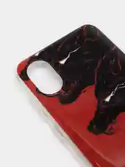 Багровый чехол для Samsung Galaxy A03 Core (Самсунг Галакси А03 Кор), силиконовый, с рисунком