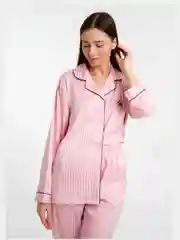 Розовый пижама женская, костюм домашний с рубашкой и штанами