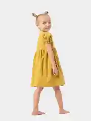 Горчичный платье для девочки из муслима