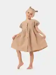 Бежевый платье для девочки из муслима