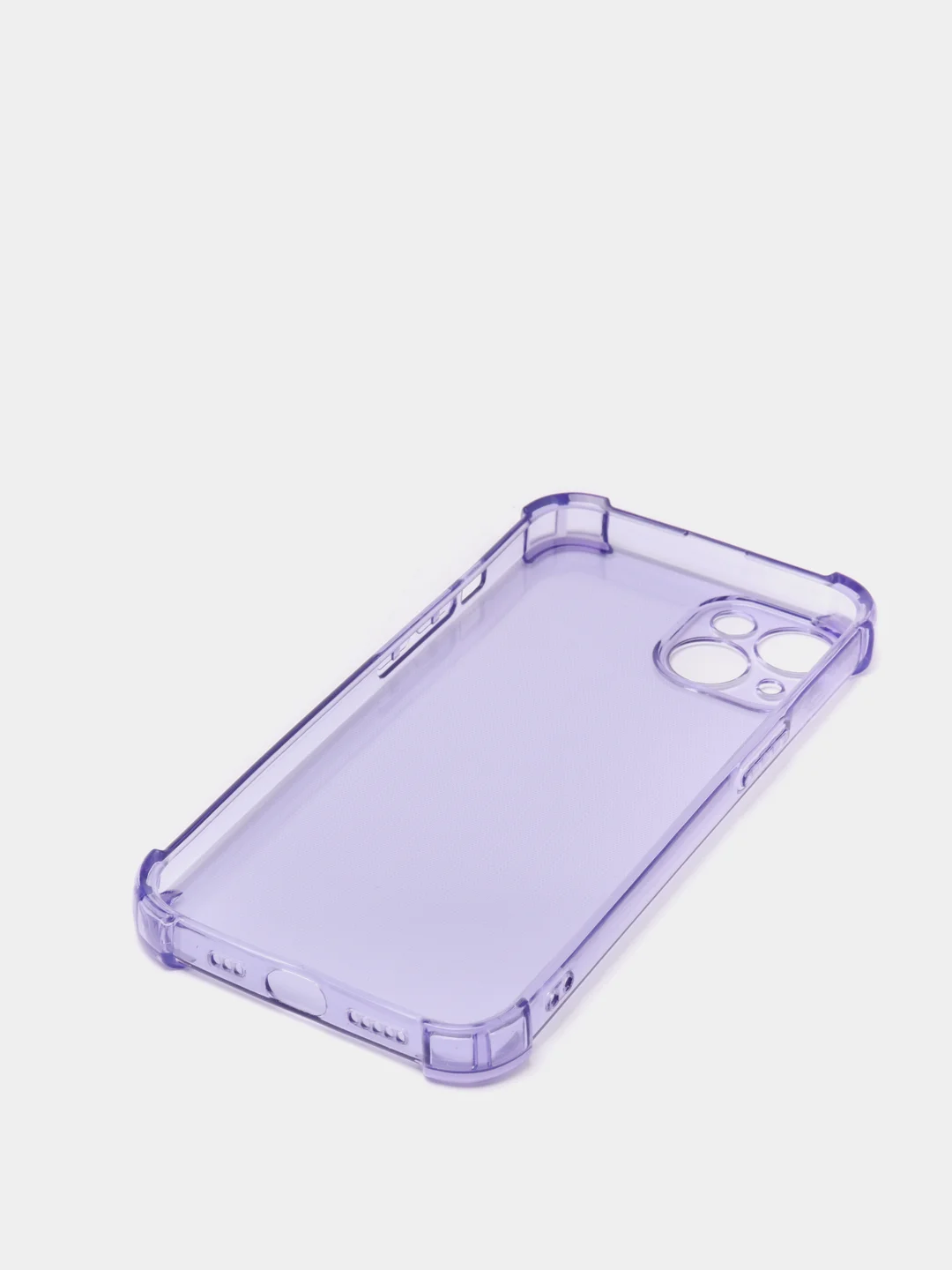 Лавандовый чехол противоударный на iPhone 7, 8, 11, 12, 13, Pro, mini, Max, Plus, прозрачный