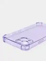 Лавандовый чехол противоударный на iPhone 7, 8, 11, 12, 13, Pro, mini, Max, Plus, прозрачный