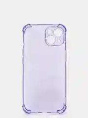 Лавандовый чехол противоударный на iPhone 7, 8, 11, 12, 13, Pro, mini, Max, Plus, прозрачный