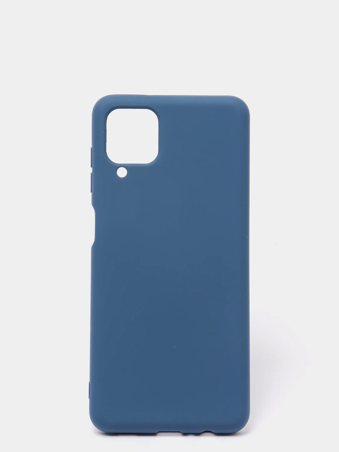 Индиго чехол Samsung Galaxy A12 / M12, Галакси А12, силиконовый Silicone Cover с закрытым низом
