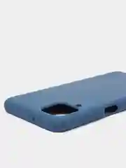 Индиго чехол Samsung Galaxy A12 / M12, Галакси А12, силиконовый Silicone Cover с закрытым низом