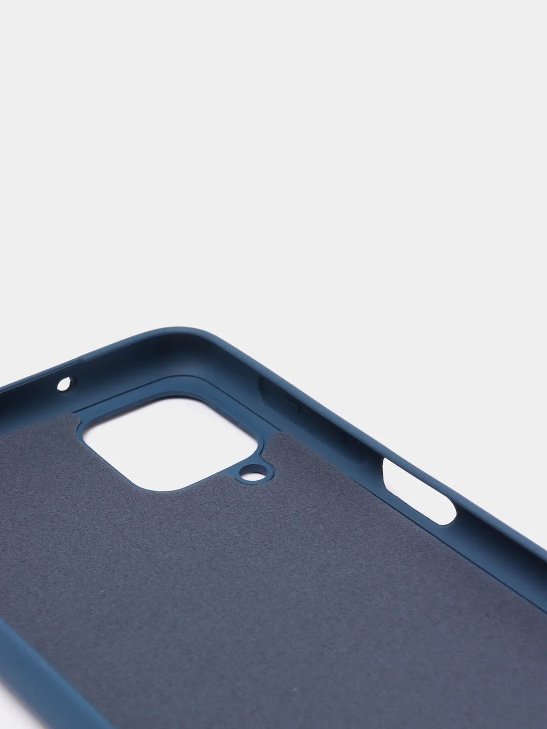 Индиго чехол Samsung Galaxy A12 / M12, Галакси А12, силиконовый Silicone Cover с закрытым низом