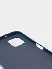 Индиго чехол Samsung Galaxy A12 / M12, Галакси А12, силиконовый Silicone Cover с закрытым низом