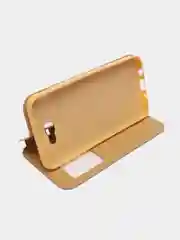 Золотой чехол-книжка  Samsung J5 prime