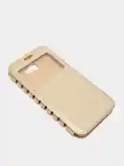 Золотой чехол-книжка  Samsung J5 prime