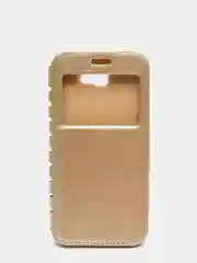 Золотой чехол-книжка  Samsung J5 prime