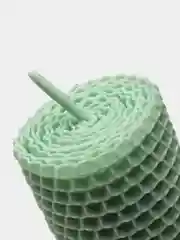 Бирюзовый свеча из вощины декоративная, в подарочной упаковке