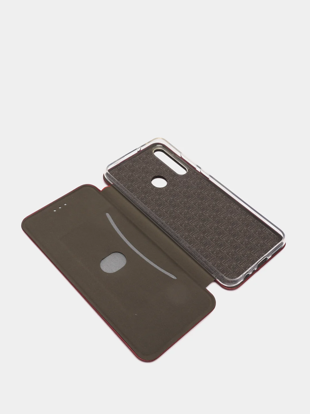 Бордовый чехол книжка Huawei Honor Y6P