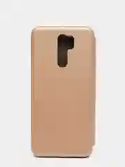 Золотой чехол книжка Xiaomi Redmi 9