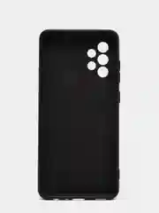 Черный чехол с раздвижным окном для защиты камеры и бархатом внутри Samsung A72