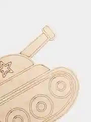Заготовки для поделок, для выжигания, рисования, декупажа Танк с подставкой эко материал