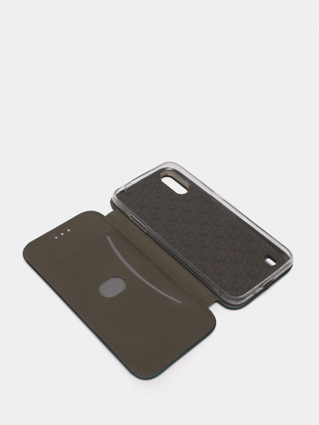 Зеленый чехол книжка Samsung A01