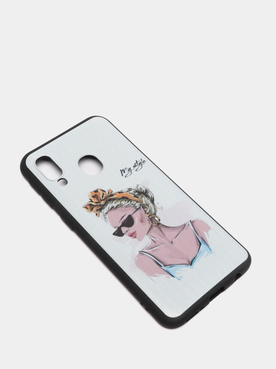 Серый меланж чехол  SAMSUNG A40