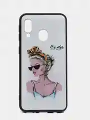 Серый меланж чехол  SAMSUNG A40