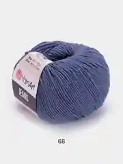 Синий меланж пряжа YarnArt Jeans, 55% Хлопок, 45% Акрил, 50 г, 160 м  (часть1) Ярн Арт Джинс